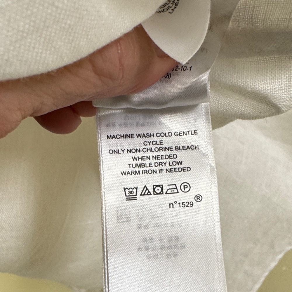 Lauren Ralph Lauren White Linen Blouse - Picture 9 of 9